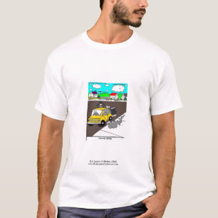 Camiseta masculina de desenho animado de lesma/les