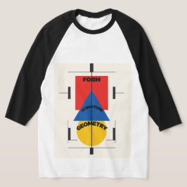 Camiseta masculina de design Bauhaus 3/4