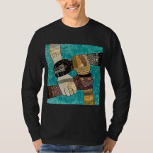 Camiseta masculina de fortes conexões