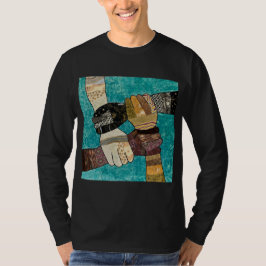 Camiseta masculina de fortes conexões