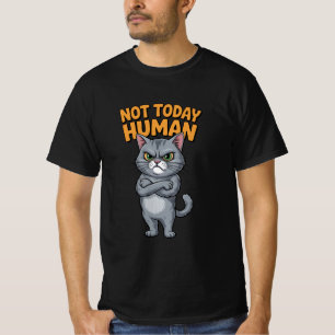 Camiseta Masculina de Gato Engraçado