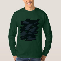 Camiseta Masculina de Manga Longa Glitch Art