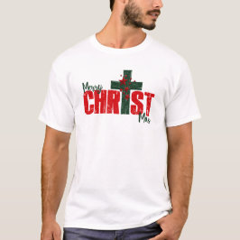 Camiseta masculina de Natal Alegre CHRIST MAS