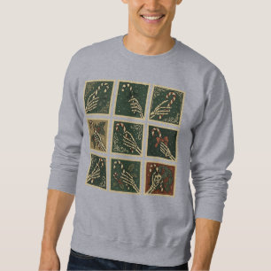 Camiseta Masculina de Natal Gótico com Grade de Se