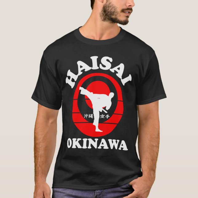 Camiseta masculina de Okinawa Karate Haisai (Frente)