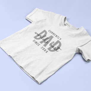 Camiseta Masculina de Pai Simples Melhor Pai do Mu