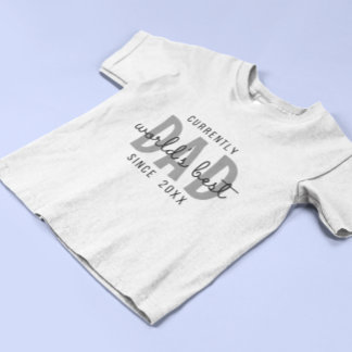 Camiseta Masculina de Pai Simples Melhor Pai do Mu
