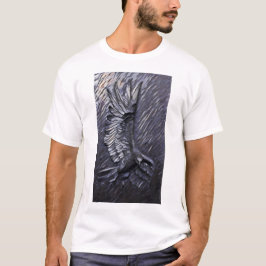 Camiseta masculina de Raven Swooping - Atacando