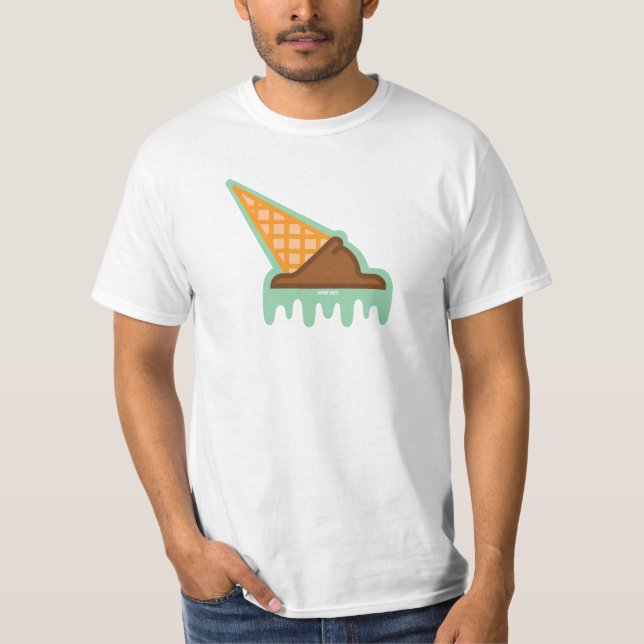 Camiseta masculina de valor em situação pegajosa (Frente)