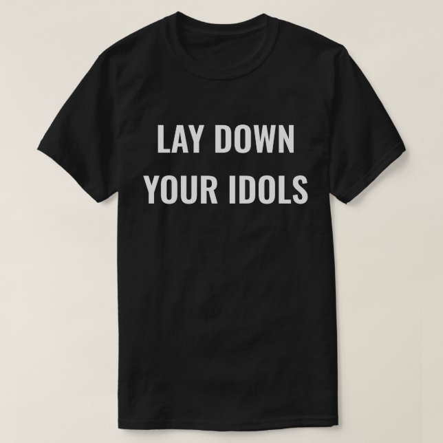 Camiseta masculina deite seus ídolos (Frente do Design)