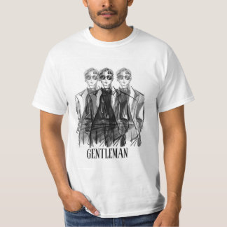 camiseta masculina design frente costas gantlemen 