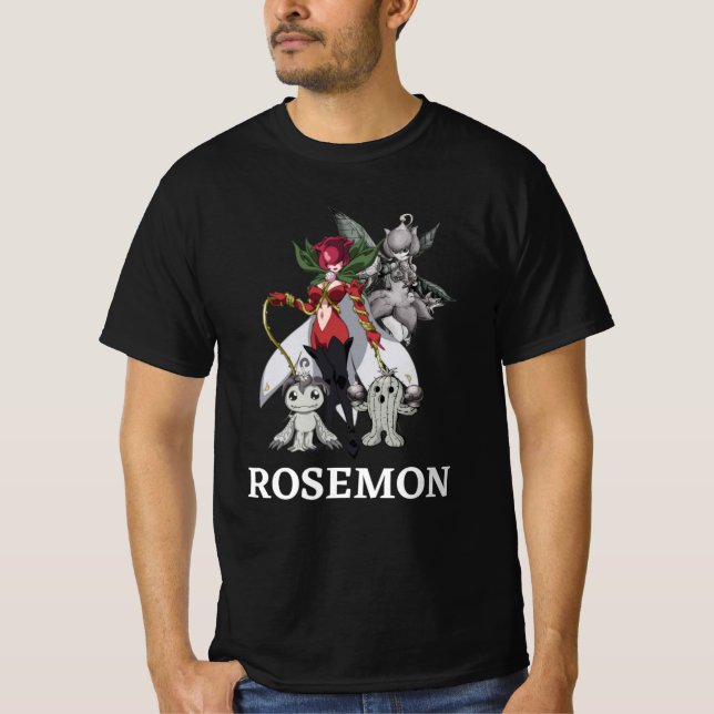 Camiseta Masculina Digimon Tri Rosemon (Frente)