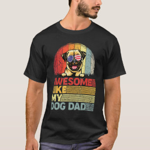 Camiseta Masculina Distressed Pug Incrível Como Me