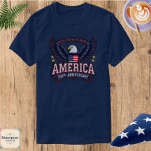 Camiseta masculina do 250º aniversário americano