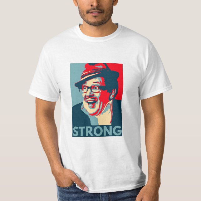 Camiseta masculina do Conde Negrito Arthur Strong (Frente)