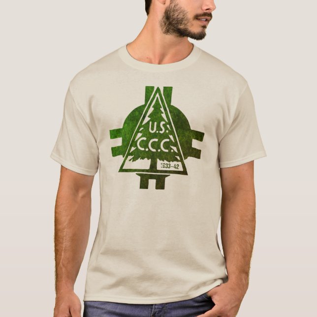 Camiseta masculina do Corpo de Conservação Civil (Frente)