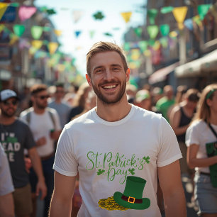 Camiseta masculina do dia de São Patrício