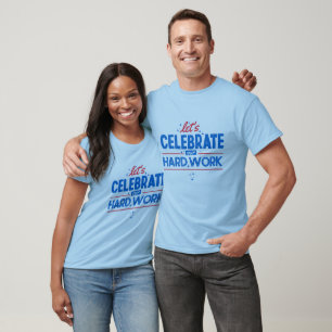 Camiseta masculina do Dia do Trabalho: Celebre nos