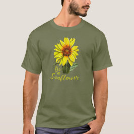 Camiseta masculina do girassol