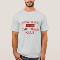 Camiseta masculina do New York Time Travel Club