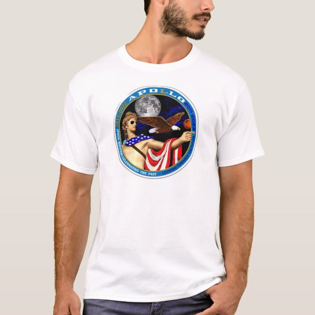 Camiseta masculina do passado e do futuro (Frente)