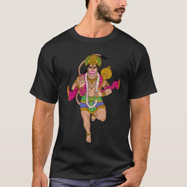 Camiseta masculina do Senhor Hanuman (Frente)