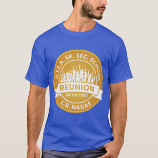 Camiseta masculina DTEA LBN 1995 Dourada em Azul B