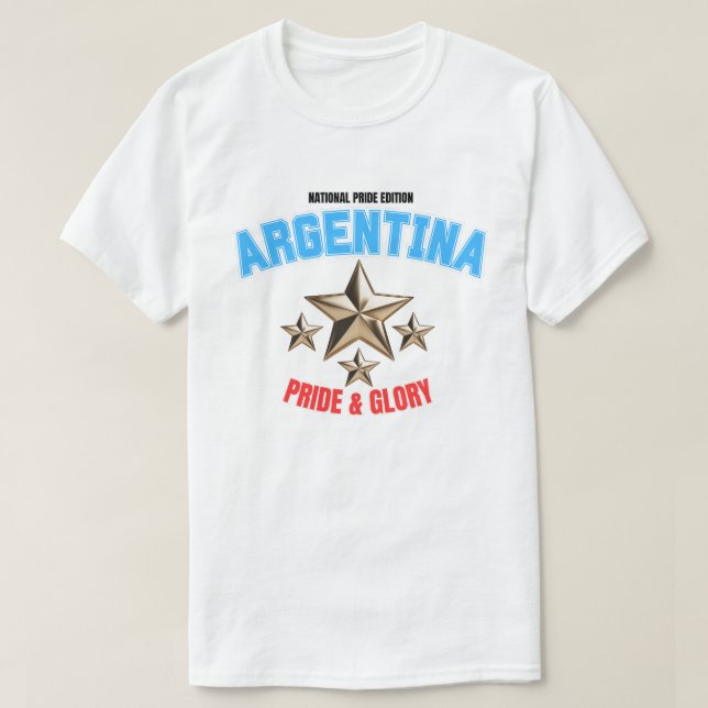 Camiseta Masculina Edição Orgulho Nacional Argenti (Frente do Design)