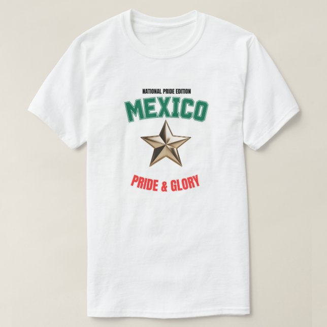 Camiseta masculina Edição Orgulho Nacional México (Frente do Design)