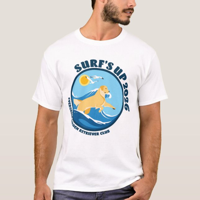 Camiseta masculina EGRC Surfs Up (Frente)