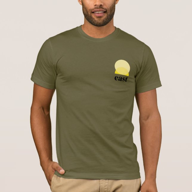 Camiseta masculina em verde (Frente)