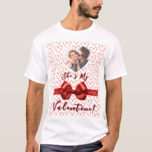 Camiseta masculina engraçada “Ela é minha namorada