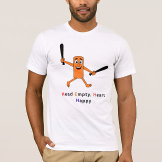 Camiseta Masculina Engraçada Gráfica 'Cabeça Vazia