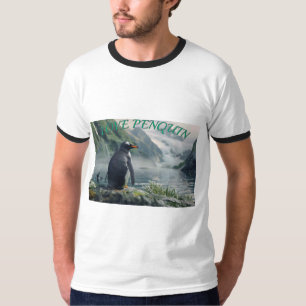 Camiseta Masculina Estampa Clássica de Pinguim