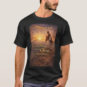 Camiseta Masculina Filipenses 4:13 Cristã