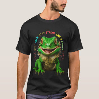 Camiseta masculina: Fique Calma, Fique Forte, Como