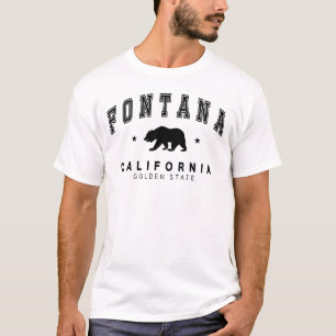 Camiseta masculina Fontana branca - design de urso