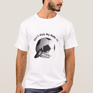 Camiseta Masculina Futebol Não Chute Minhas Bolas