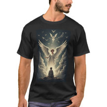 Camiseta Masculina Gloriosos Anjos Celestiais