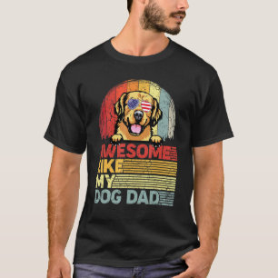 Camiseta Masculina Golden Retriever Distressed Inc