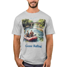 Camiseta Masculina Gone Rafting White Water River