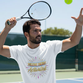 Camiseta Masculina Gráfica Ativada por Energia Pos