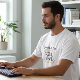 Camiseta Masculina Gráfica com Encontro do Espírit