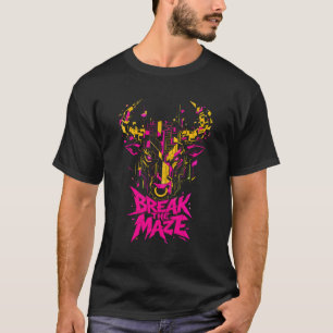 Camiseta masculina gráfica Cyber Bull Break The Ma