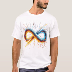 Camiseta Masculina Gráfica de Fluxo de Energia Col