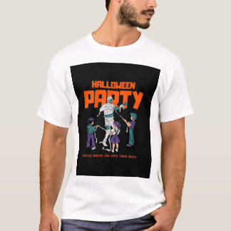 Camiseta masculina gráfica de múmia para festa ret