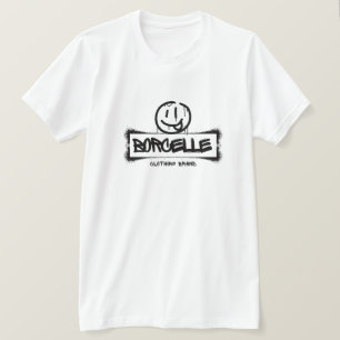 Camiseta Masculina Gráfica de Rosto Sorridente Est