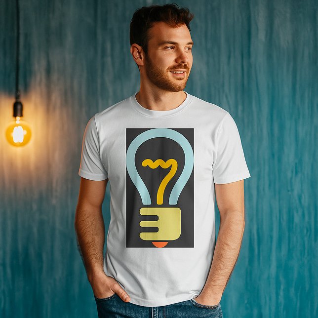Camiseta Masculina Ícone Lâmpada (Criador carregado)