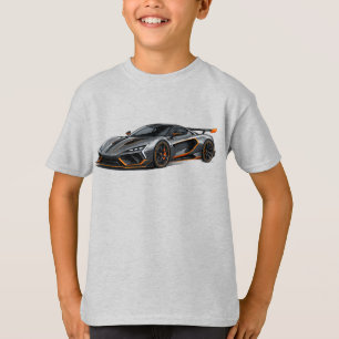 Camiseta Masculina Infantil de Carro Esportivo Fut