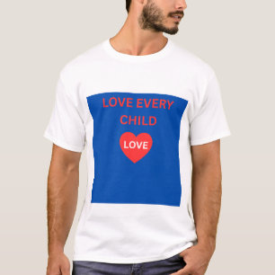 Camiseta masculina inspiradora Coração de toda cri